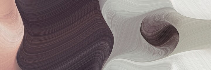 Poster - liquid colorful waves banner design with ash gray, very dark violet and old mauve colors. can be used as poster, card or background graphic