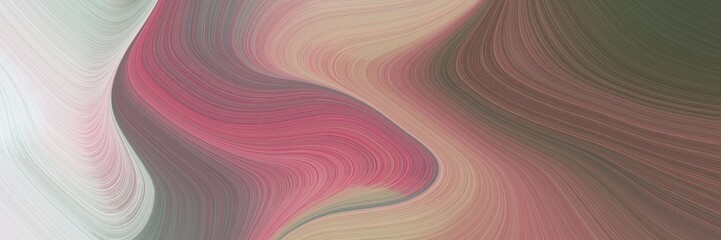 Aufkleber - beautiful colorful curves design with antique fuchsia, pastel brown and light gray colors. can be used as header or banner