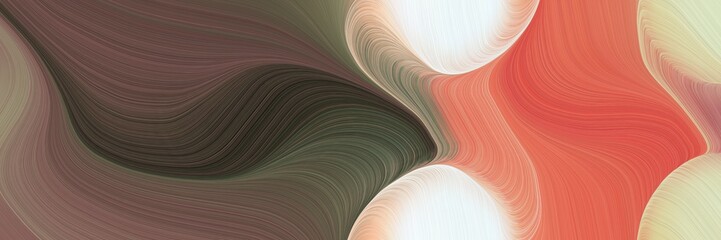 Poster - futuristic colorful curves header design with pastel brown, old mauve and light gray colors. can be used as header or banner