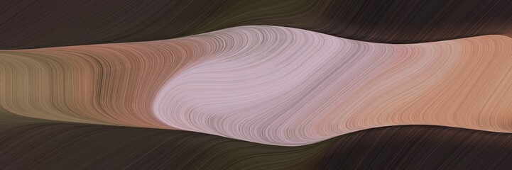 Poster - abstract decorative waves banner design with rosy brown, very dark pink and very dark violet colors. can be used as poster, card or background graphic