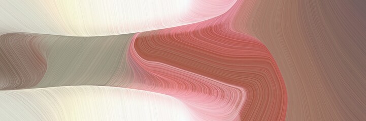 Aufkleber - art decorative curves style with pastel brown, antique white and tan colors. can be used as header or banner