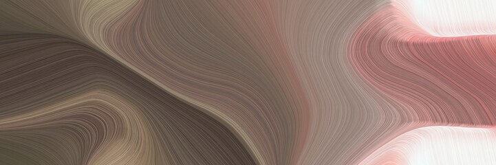 Aufkleber - liquid decorative curves style with pastel brown, misty rose and rosy brown colors. can be used as poster, card or background graphic