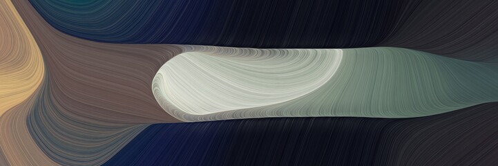 Poster - creative decorative curves background with very dark blue, ash gray and old lavender colors. can be used as poster, card or background graphic