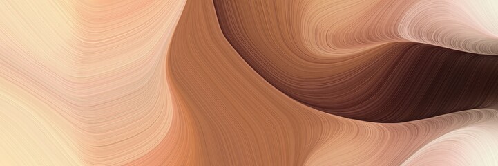 Poster - dynamic colorful curves design with burly wood, very dark pink and sienna colors. can be used as header or banner