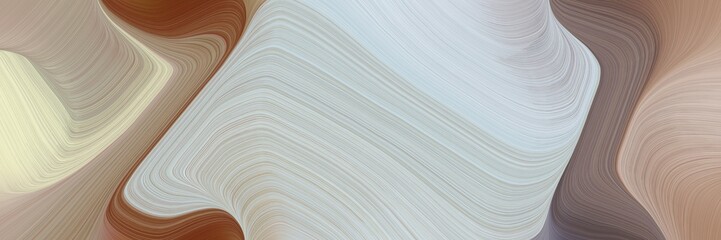 Poster - abstract decorative waves backdrop with silver, brown and gray gray colors. can be used as header or banner