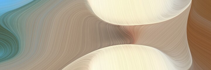 Poster - abstract colorful waves banner design with rosy brown, antique white and brown colors. can be used as poster, card or background graphic