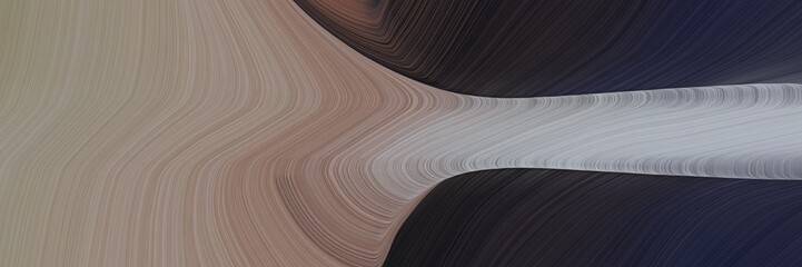 Poster - motion colorful curves header design with gray gray, very dark blue and dark gray colors. can be used as header or banner