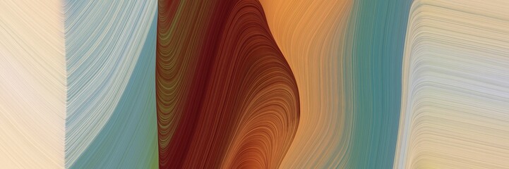 Poster - energy decorative waves header design with ash gray, dark red and pastel gray colors. can be used as header or banner