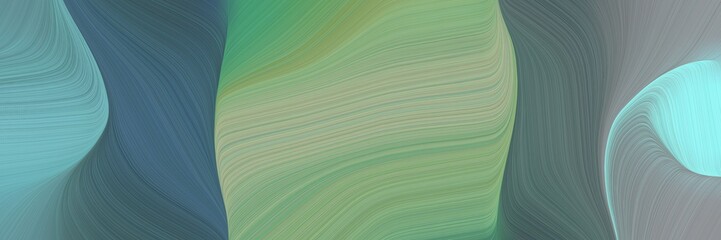 Poster - energy decorative waves style with slate gray, pale turquoise and dark slate gray colors. can be used as header or banner