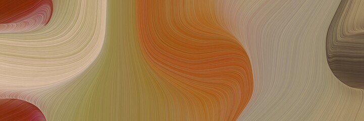 Aufkleber - art decorative waves graphic with gray gray, pastel brown and sienna colors. can be used as poster, card or background graphic