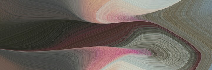 Poster - creative decorative curves header design with dark slate gray, dark gray and gray gray colors. can be used as poster, card or background graphic