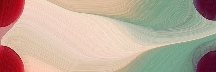 Aufkleber - creative colorful curves design with pastel gray, baby pink and dark pink colors. can be used as header or banner