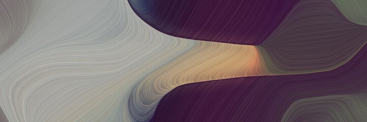 Poster - creative decorative curves header design with very dark magenta, dark gray and tan colors. can be used as header or banner
