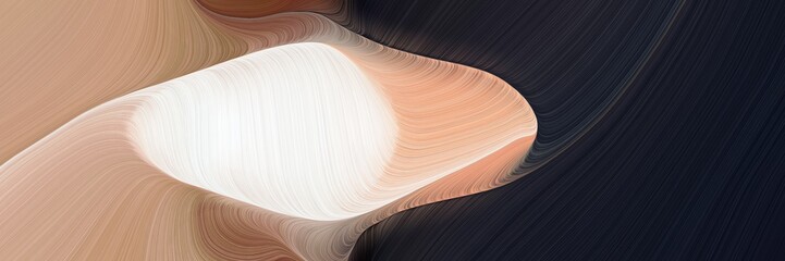 Aufkleber - futuristic colorful curves backdrop with very dark blue, rosy brown and linen colors. can be used as poster, card or background graphic