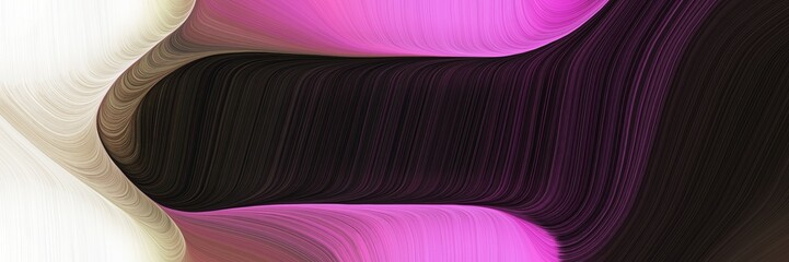 Poster - flowing colorful waves design with very dark pink, orchid and beige colors. can be used as poster, card or background graphic
