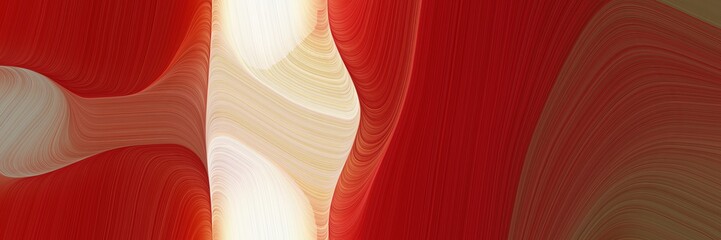 Aufkleber - abstract decorative waves backdrop with maroon, firebrick and wheat colors. can be used as poster, card or background graphic