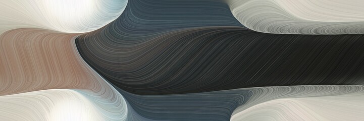 Aufkleber - abstract colorful waves header design with dark slate gray, pastel gray and gray gray colors. can be used as poster, card or background graphic