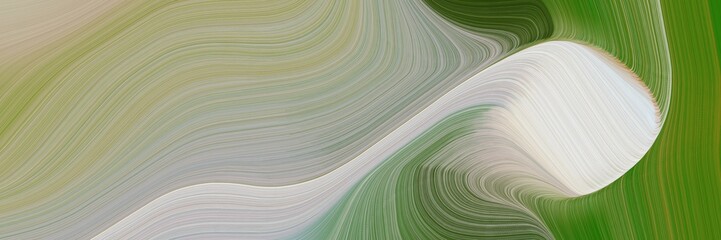 Aufkleber - motion colorful curves style with dark gray, dark olive green and light gray colors. can be used as header or banner