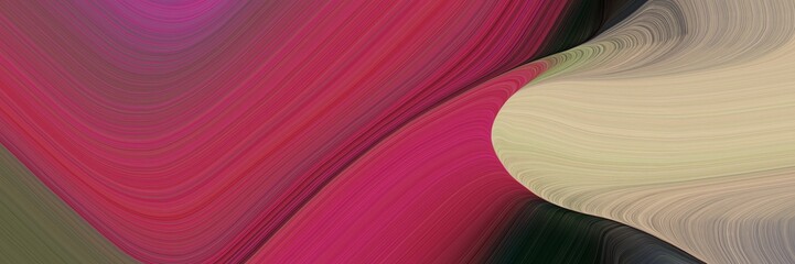Poster - energy decorative curves style with dark moderate pink, tan and very dark green colors. can be used as header or banner