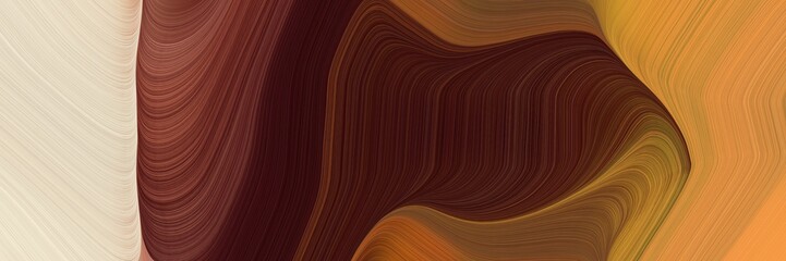 Aufkleber - dynamic decorative waves header design with dark red, peru and wheat colors. can be used as header or banner