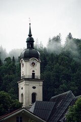 Wall Mural - Nebel im Sommer in Bayern | Kiefersfelden