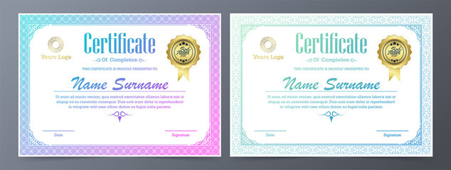 Poster - Classic certificate award template