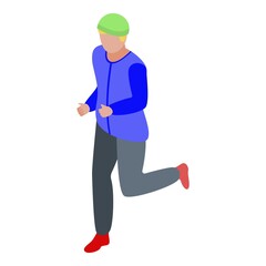 Poster - Running lifestyle icon. Isometric of running lifestyle vector icon for web design isolated on white background