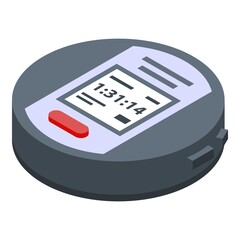 Poster - Running stopwatch icon. Isometric of running stopwatch vector icon for web design isolated on white background