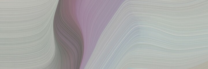 Aufkleber - abstract dynamic banner with ash gray, old lavender and gray gray colors. fluid curved flowing waves and curves for poster or canvas