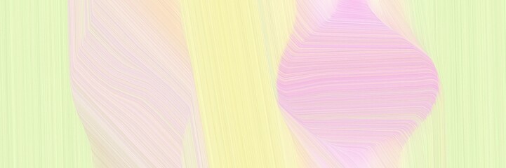 Aufkleber - abstract modern horizontal banner with blanched almond, misty rose and thistle colors. fluid curved lines with dynamic flowing waves and curves for poster or canvas