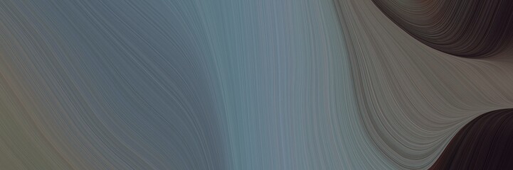 Aufkleber - abstract colorful designed horizontal header with dim gray, very dark pink and slate gray colors. fluid curved lines with dynamic flowing waves and curves for poster or canvas