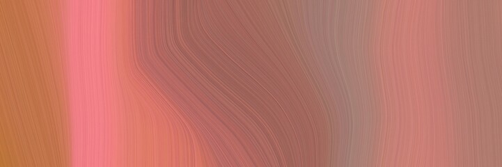 Poster - abstract surreal banner design with indian red, light coral and rosy brown colors. fluid curved flowing waves and curves for poster or canvas
