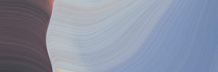 Poster - abstract dynamic designed horizontal header with dark gray, dark slate gray and dim gray colors. fluid curved flowing waves and curves for poster or canvas