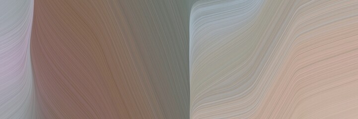 Aufkleber - abstract surreal header design with old lavender, pastel brown and dark gray colors. fluid curved flowing waves and curves for poster or canvas