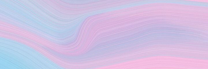 Poster - abstract colorful header with thistle, pastel pink and light steel blue colors. fluid curved flowing waves and curves for poster or canvas