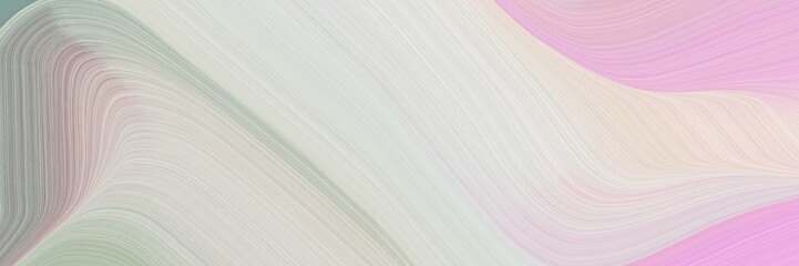 Aufkleber - abstract surreal designed horizontal header with light gray, light slate gray and dark gray colors. fluid curved lines with dynamic flowing waves and curves for poster or canvas