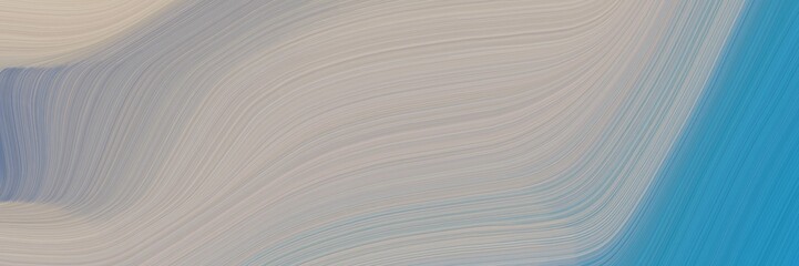 Aufkleber - abstract artistic designed horizontal header with dark gray, steel blue and light slate gray colors. fluid curved lines with dynamic flowing waves and curves for poster or canvas
