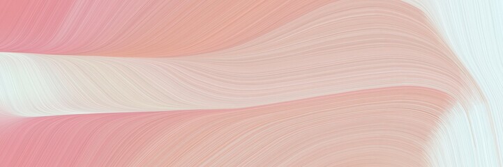 Poster - abstract decorative header with baby pink, lavender and dark salmon colors. fluid curved lines with dynamic flowing waves and curves for poster or canvas