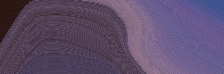 Poster - abstract colorful banner with dim gray, slate gray and very dark pink colors. fluid curved flowing waves and curves for poster or canvas