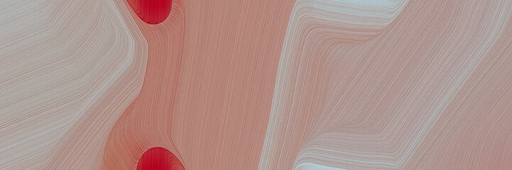 Aufkleber - abstract flowing banner with rosy brown, firebrick and silver colors. fluid curved flowing waves and curves for poster or canvas