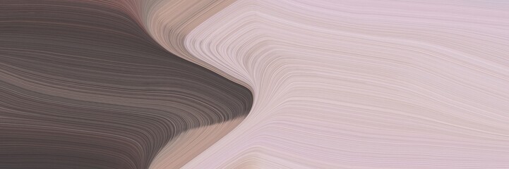 Aufkleber - abstract dynamic designed horizontal header with old mauve, pastel gray and old lavender colors. fluid curved lines with dynamic flowing waves and curves for poster or canvas