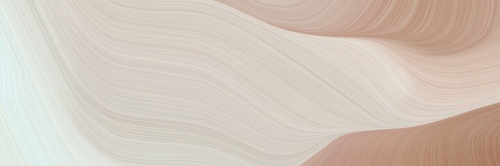 Wall Mural - abstract modern header with pastel gray, rosy brown and honeydew colors. fluid curved flowing waves and curves for poster or canvas