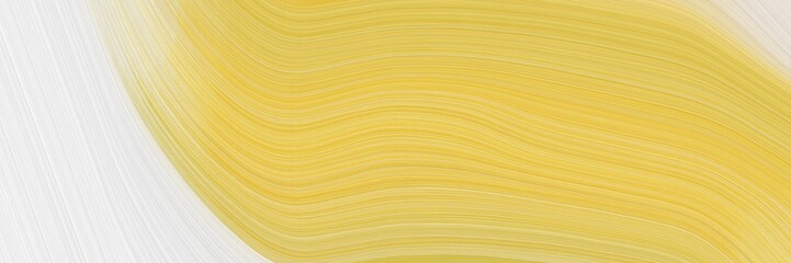 Poster - abstract modern header design with pastel orange, sandy brown and linen colors. fluid curved flowing waves and curves for poster or canvas