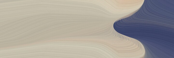 Aufkleber - abstract moving header with ash gray, dark slate blue and gray gray colors. fluid curved flowing waves and curves for poster or canvas