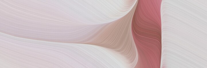 Aufkleber - abstract surreal banner with light gray, antique fuchsia and rosy brown colors. fluid curved flowing waves and curves for poster or canvas