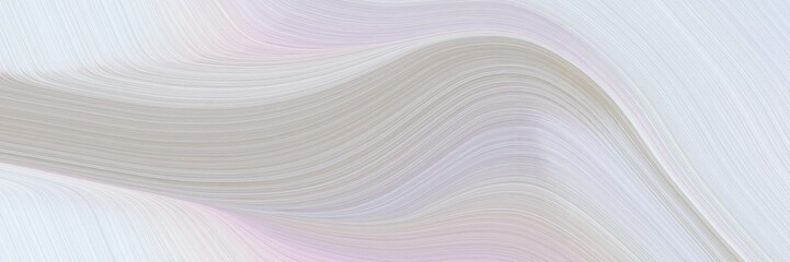Aufkleber - abstract modern designed horizontal header with light gray, silver and dark gray colors. fluid curved lines with dynamic flowing waves and curves for poster or canvas