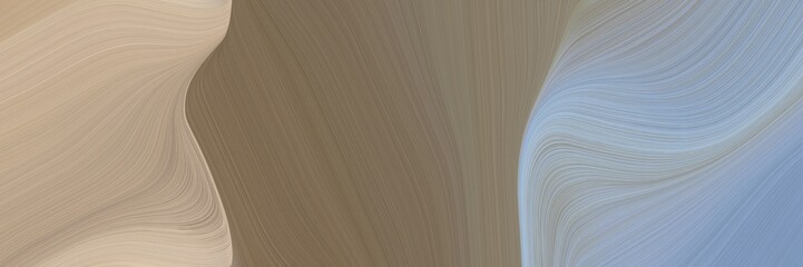 Aufkleber - abstract modern header design with gray gray, pastel brown and dark gray colors. fluid curved flowing waves and curves for poster or canvas
