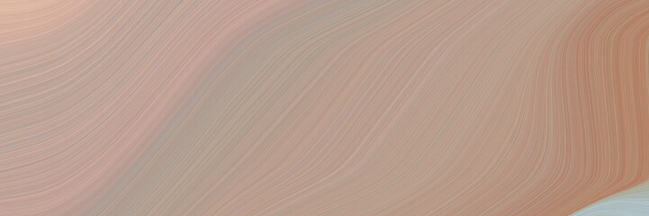 Poster - abstract dynamic banner with rosy brown, indian red and silver colors. fluid curved flowing waves and curves for poster or canvas