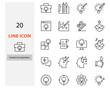 © kornkun - set of creative icons, idea, thinking, inspiration
