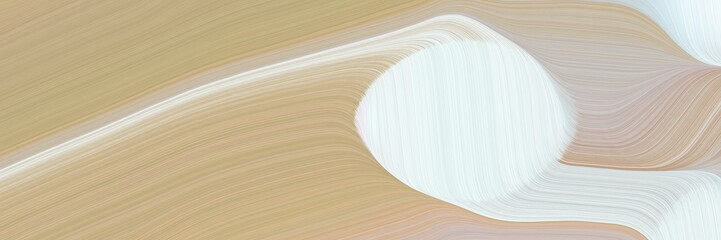 Poster - abstract moving banner with tan, lavender and pastel gray colors. fluid curved lines with dynamic flowing waves and curves for poster or canvas